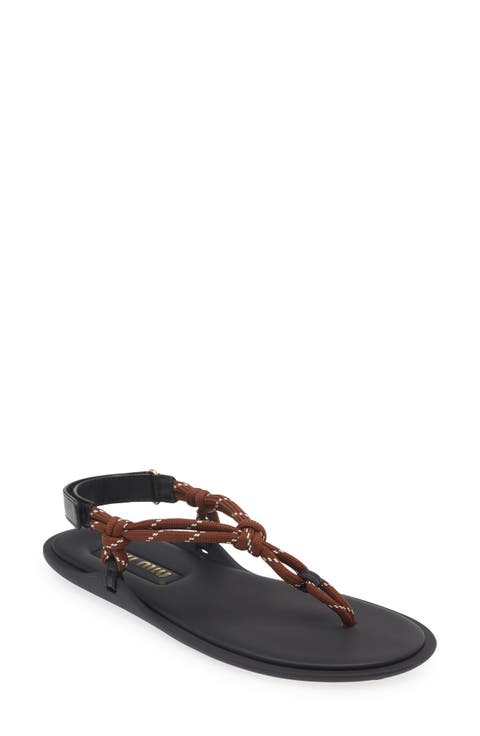 Riviere Cord & Leather Sandal (Women)