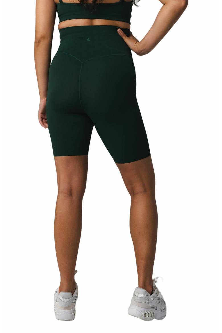 Cloud II Maternity Biker Short, Alternate, color, Forest