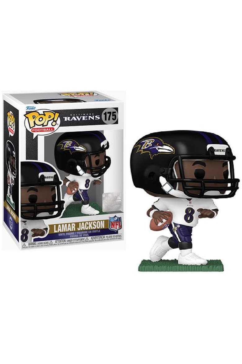 Lamar Jackson (Baltimore Ravens) (Away Jersey) Funko Pop! NFL Series 9, Main, color, Multi-Color