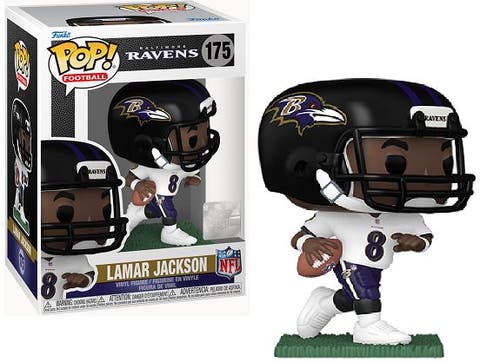 Lamar Jackson (Baltimore Ravens) (Away Jersey) Funko Pop! NFL Series 9