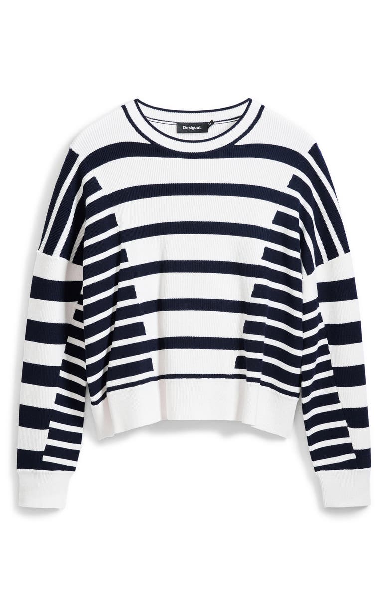 Desigual Stripe Sweater, Alternate, color, 