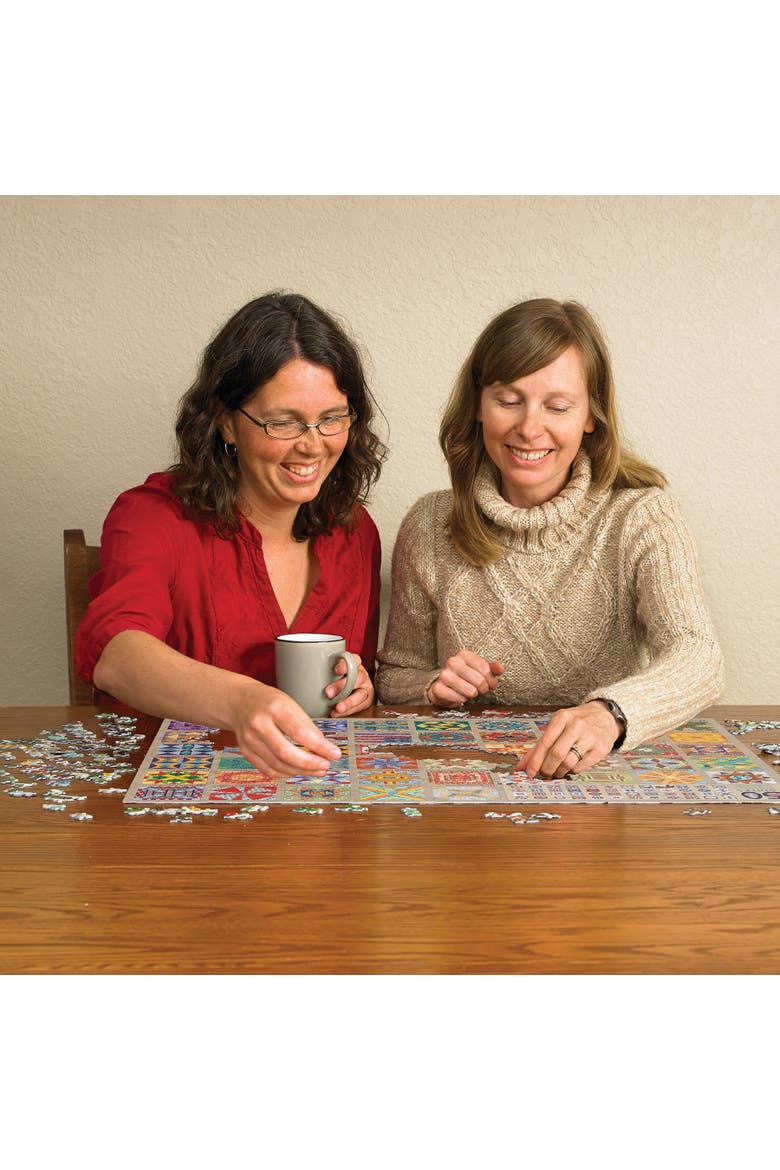 50 States Quilt Blocks 1000 Piece Puzzle, Alternate, color, Multicolored