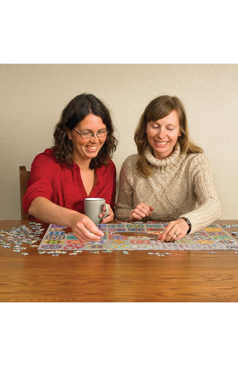 Cobble Hill 50 States Quilt Blocks 1000 Piece Puzzle, Alternate, color, Multicolored