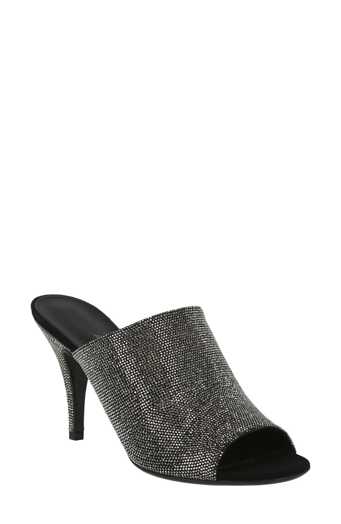 FERRAGAMO Janine Crystal Heel Sandal, Main, color, 