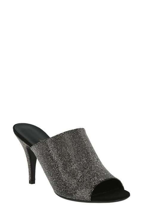 Janine Crystal Heel Sandal (Women)