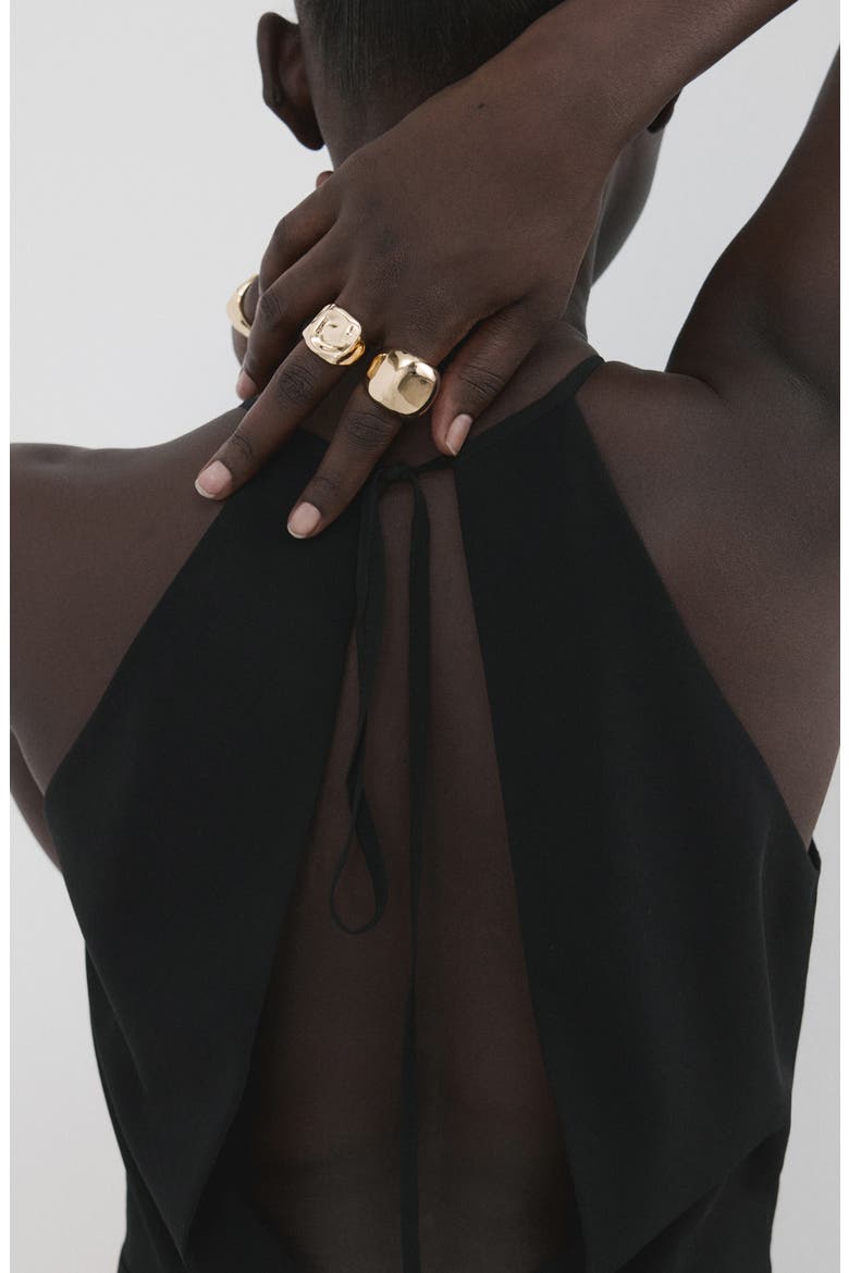 Open Back Halter Neck Jumpsuit, Alternate, color, BLACK