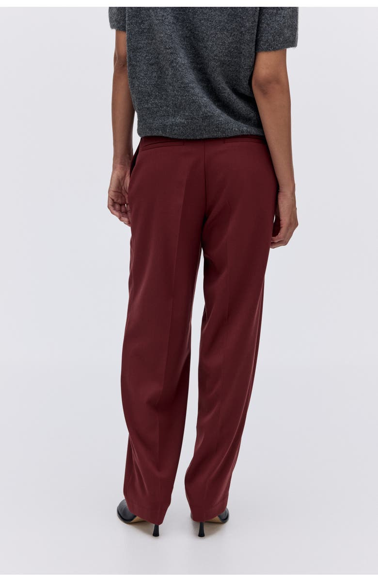 H&M Tailored Trousers, Alternate, color, Red