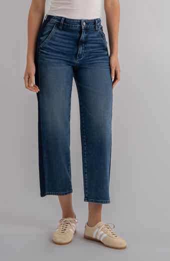 KUT from the Kloth Ashton High Waist Crop Barrel Jeans