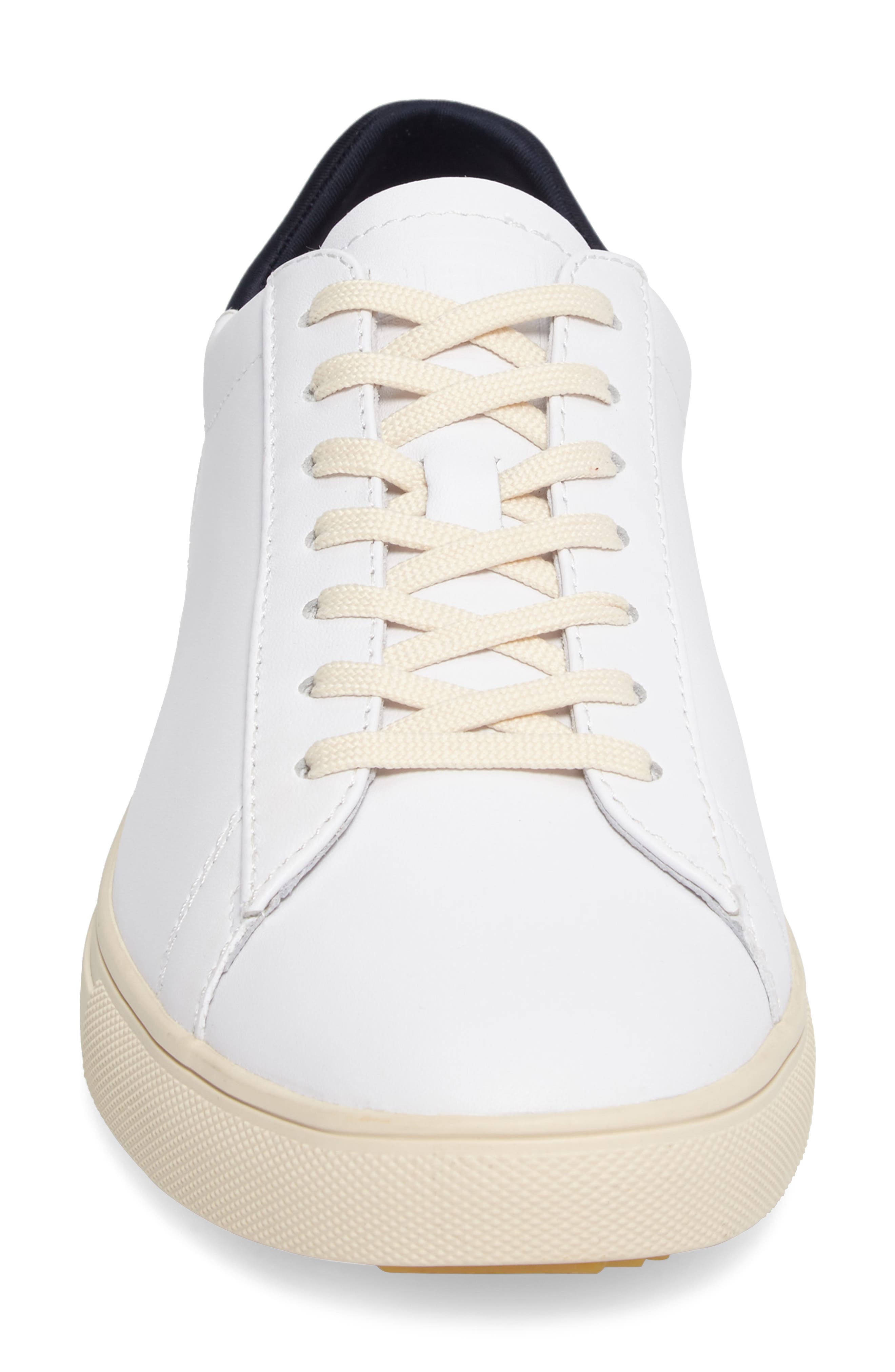 Bradley Sneaker, Alternate, color, WHITE LEATHER NAVY NEOPRENE