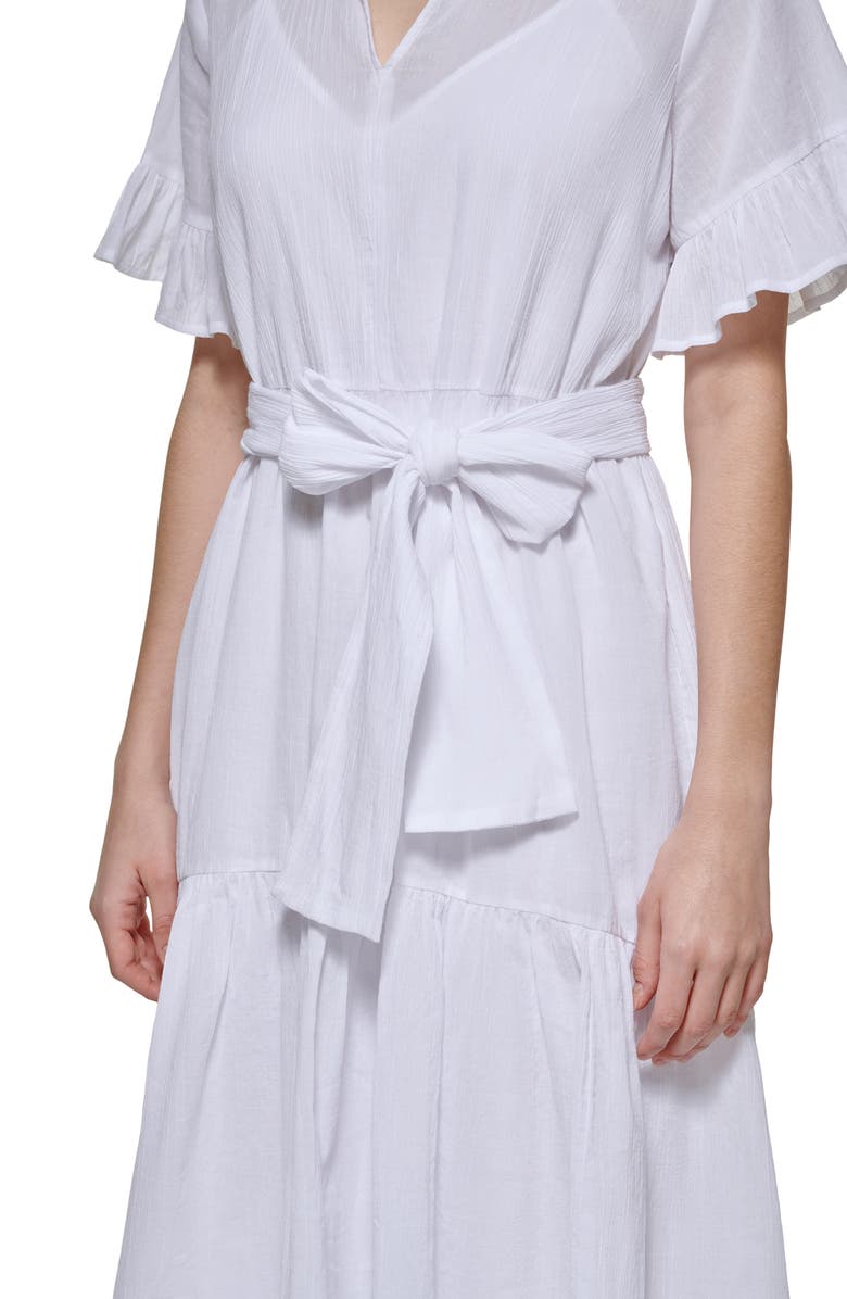 Tommy Hilfiger Short Sleeve Cotton Shirtdress, Alternate, color, 