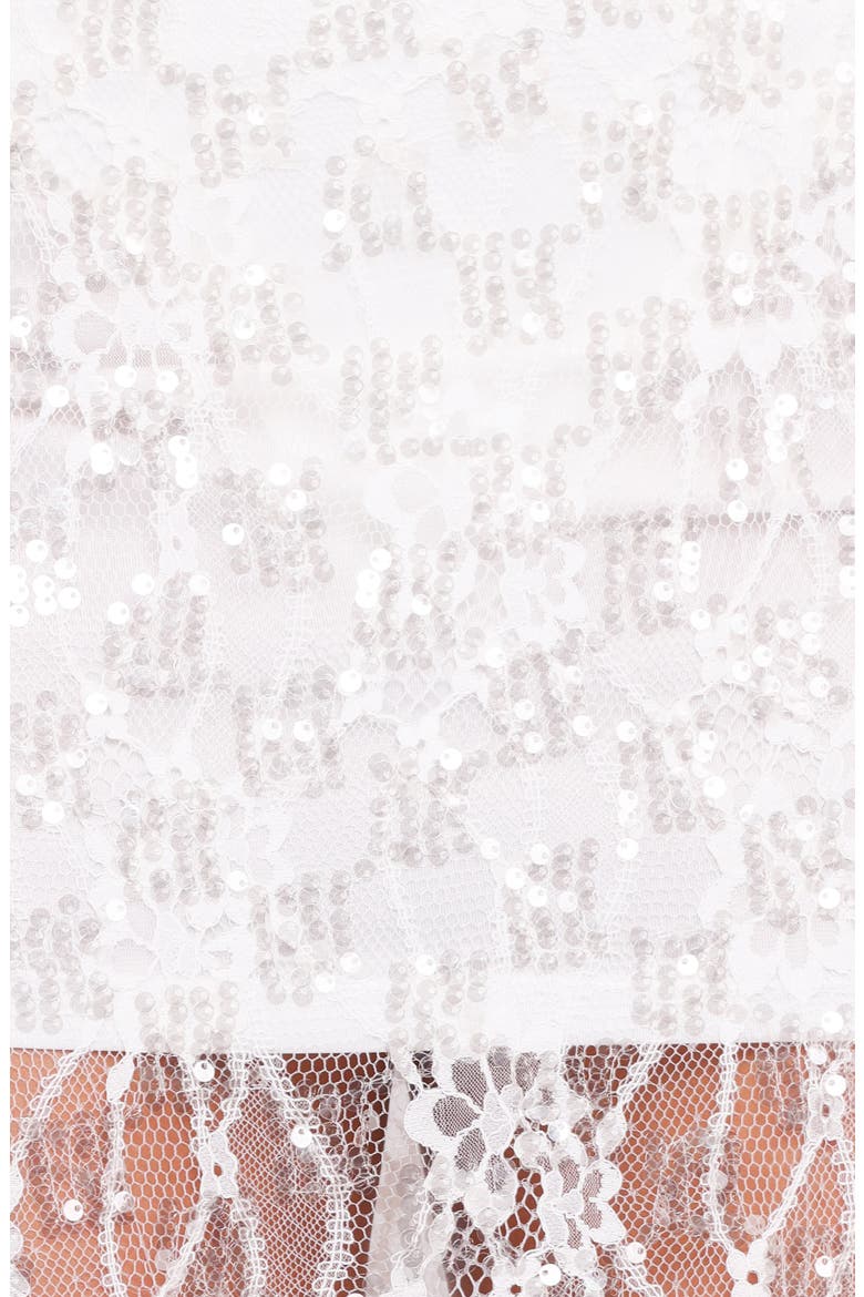 Yonder Sequin Lace Maxi Skirt, Alternate, color, WHITE