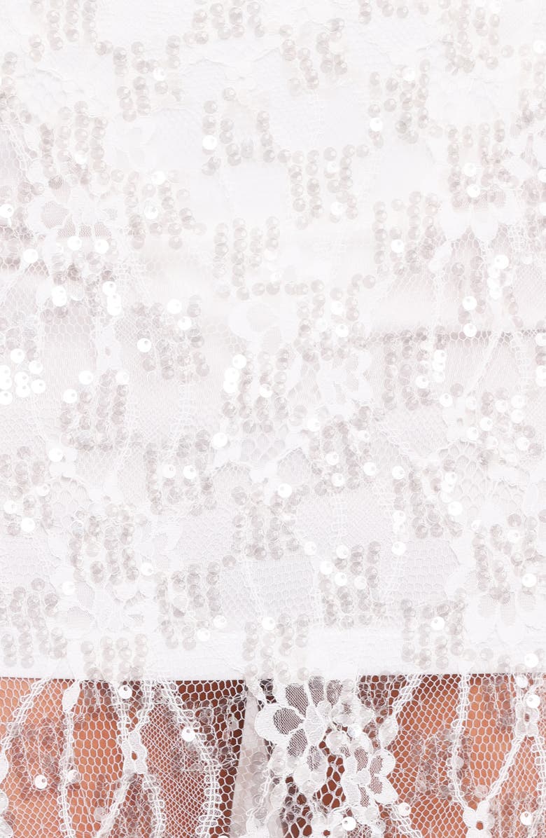 Petal & Pup Yonder Sequin Lace Maxi Skirt, Alternate, color, White