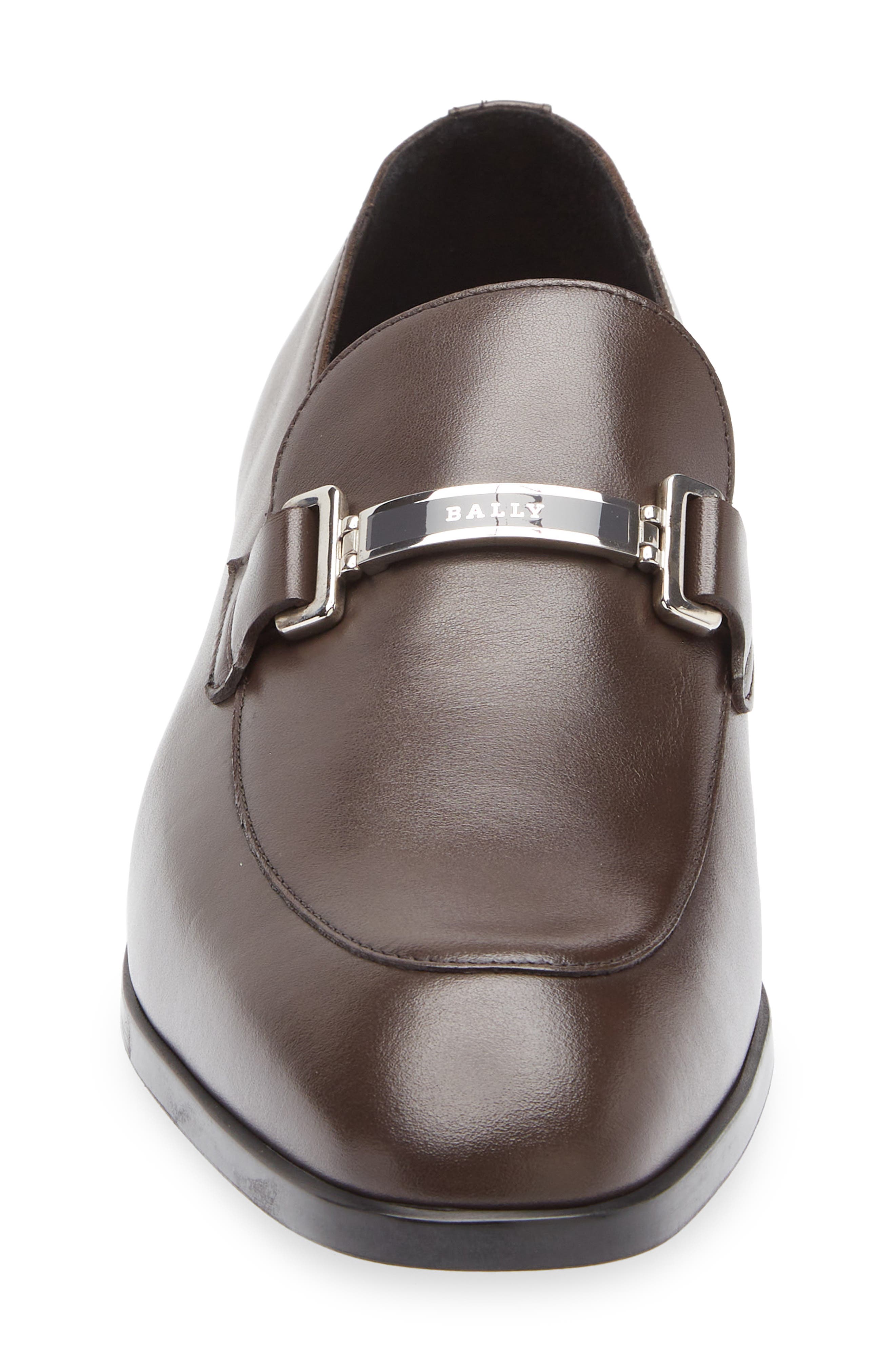 Bally Onisor Apron Toe Bit Loafer, Alternate, color, Marrone