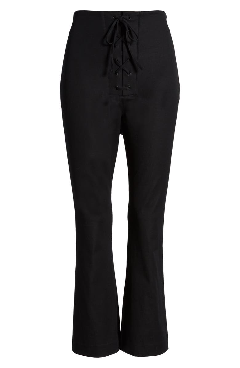 Leith Lace-Up Crop Pants, Alternate, color,