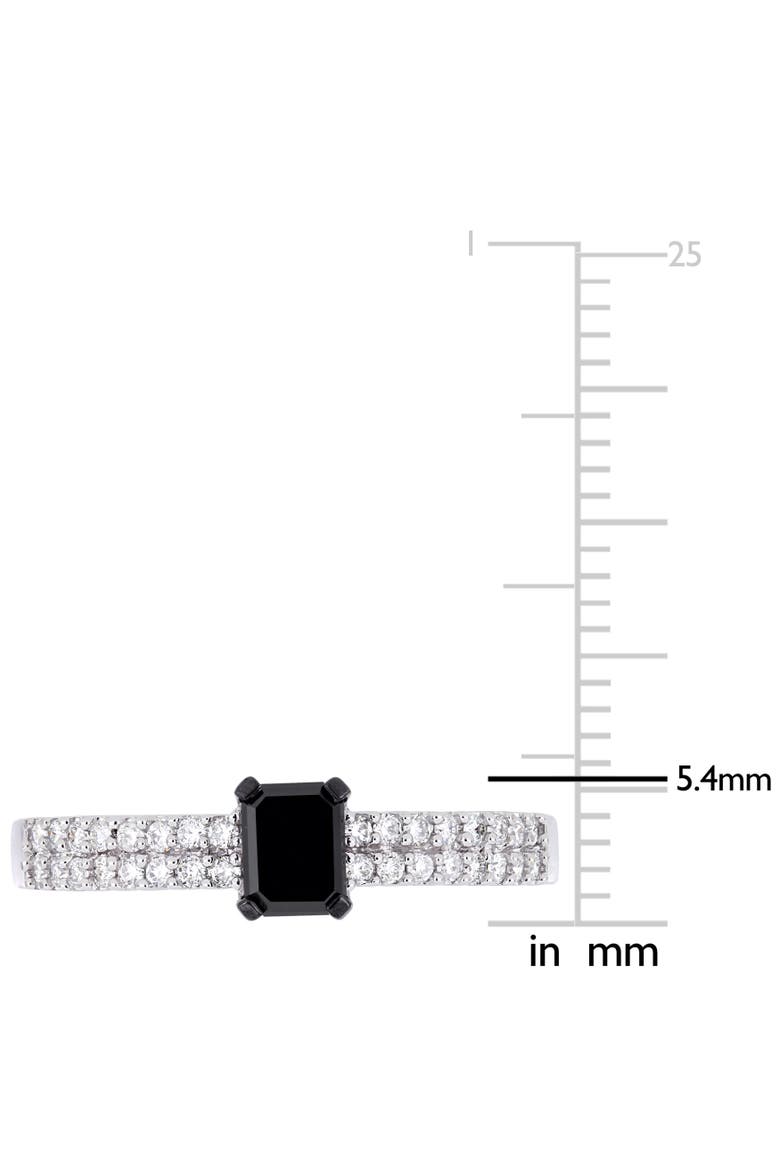 3/4 CTW Black Diamond Engagement Ring 14k, Alternate, color, Diamond