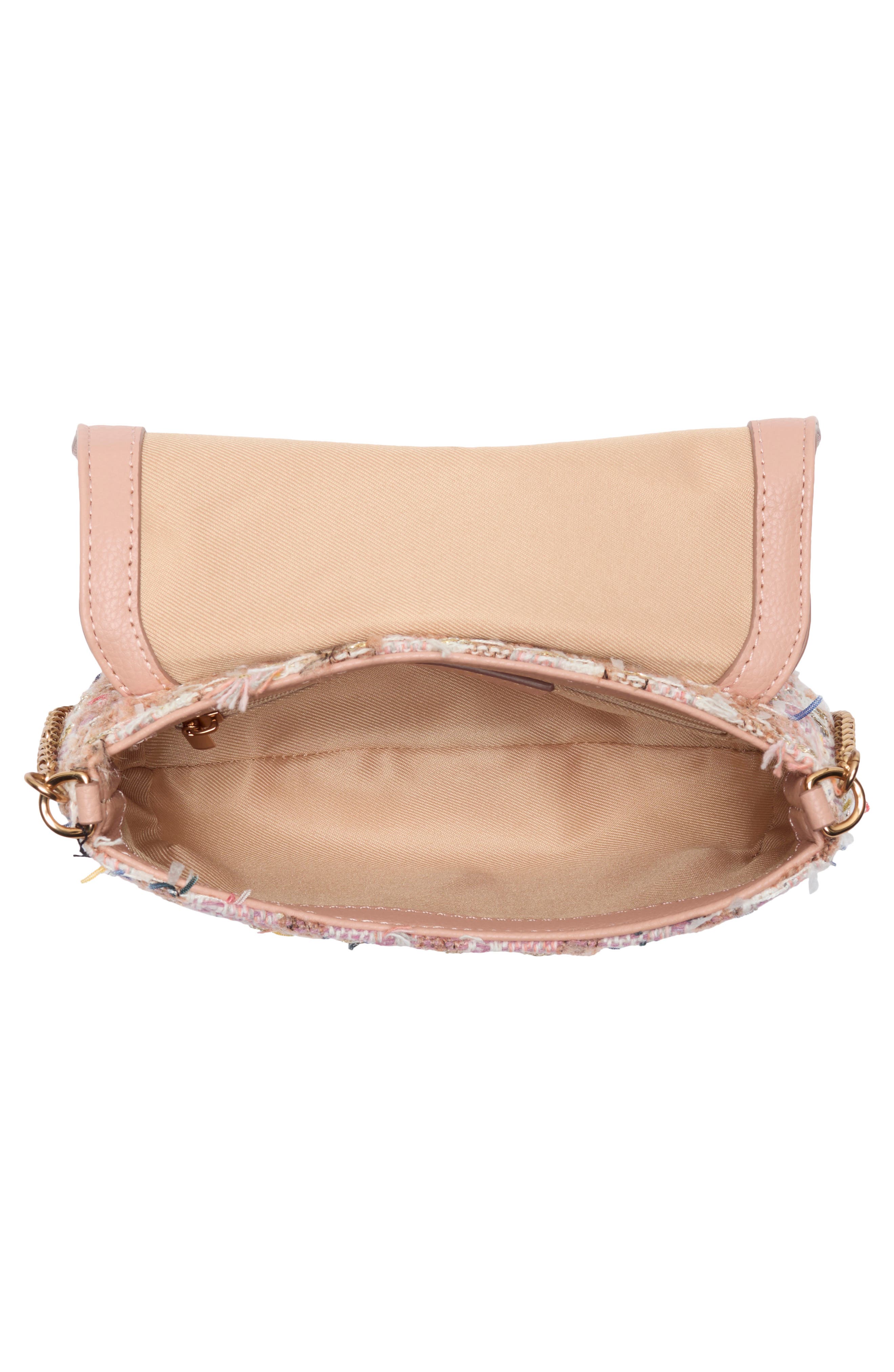 Sam Edelman Jasmine Small Flap Shoulder Bag, Alternate, color, Pink Sand