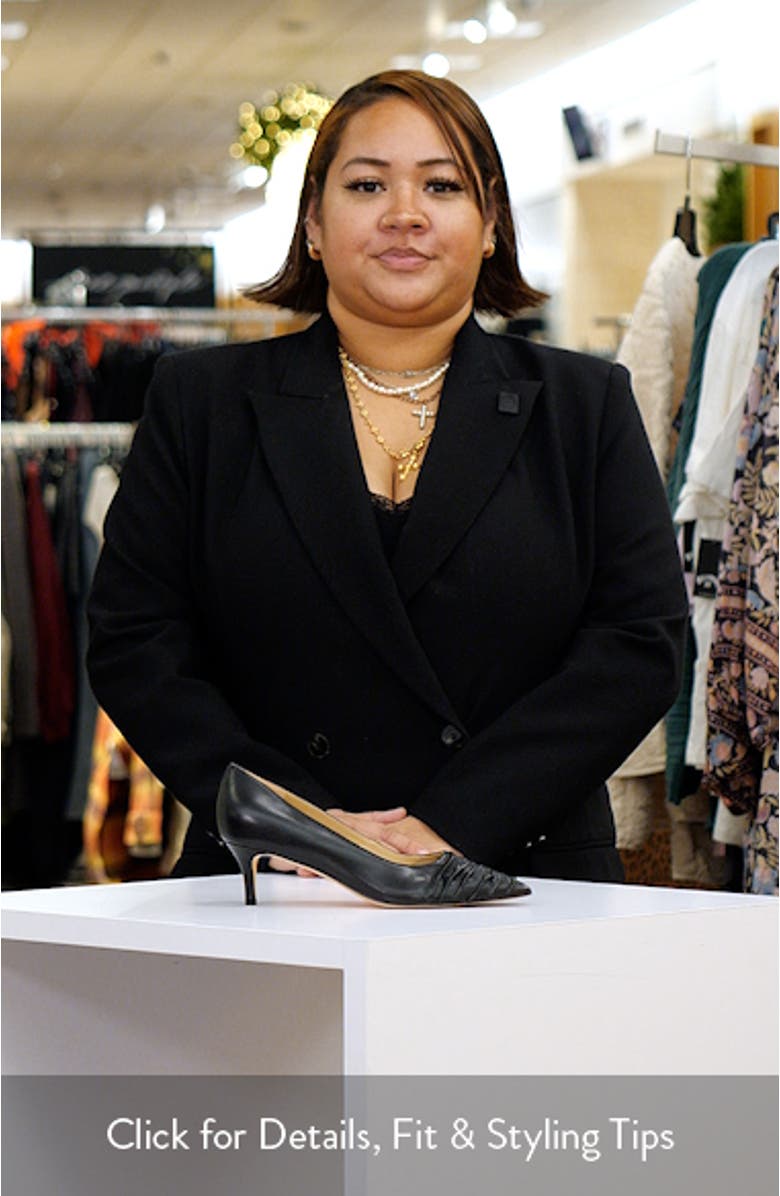 Paria Pointed Toe Kitten Heel Pump, sales video thumbnail