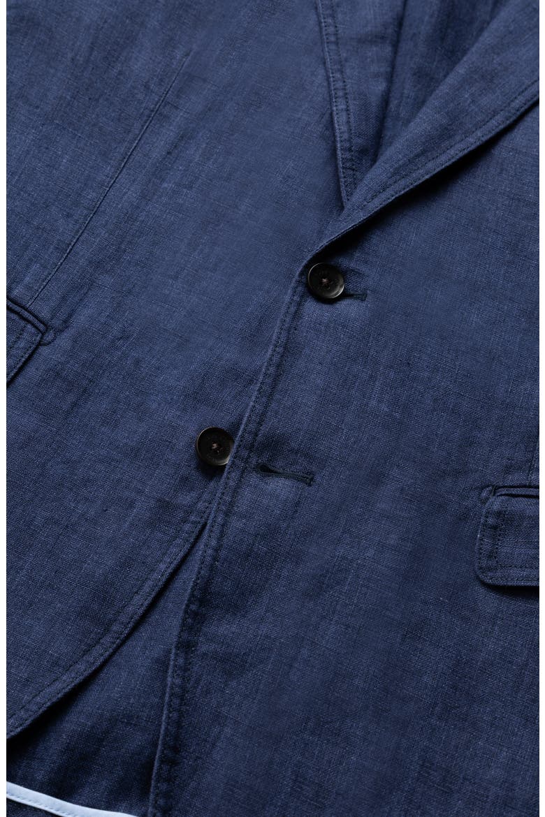 Resort Linen Jacket, Alternate, color, NAVY