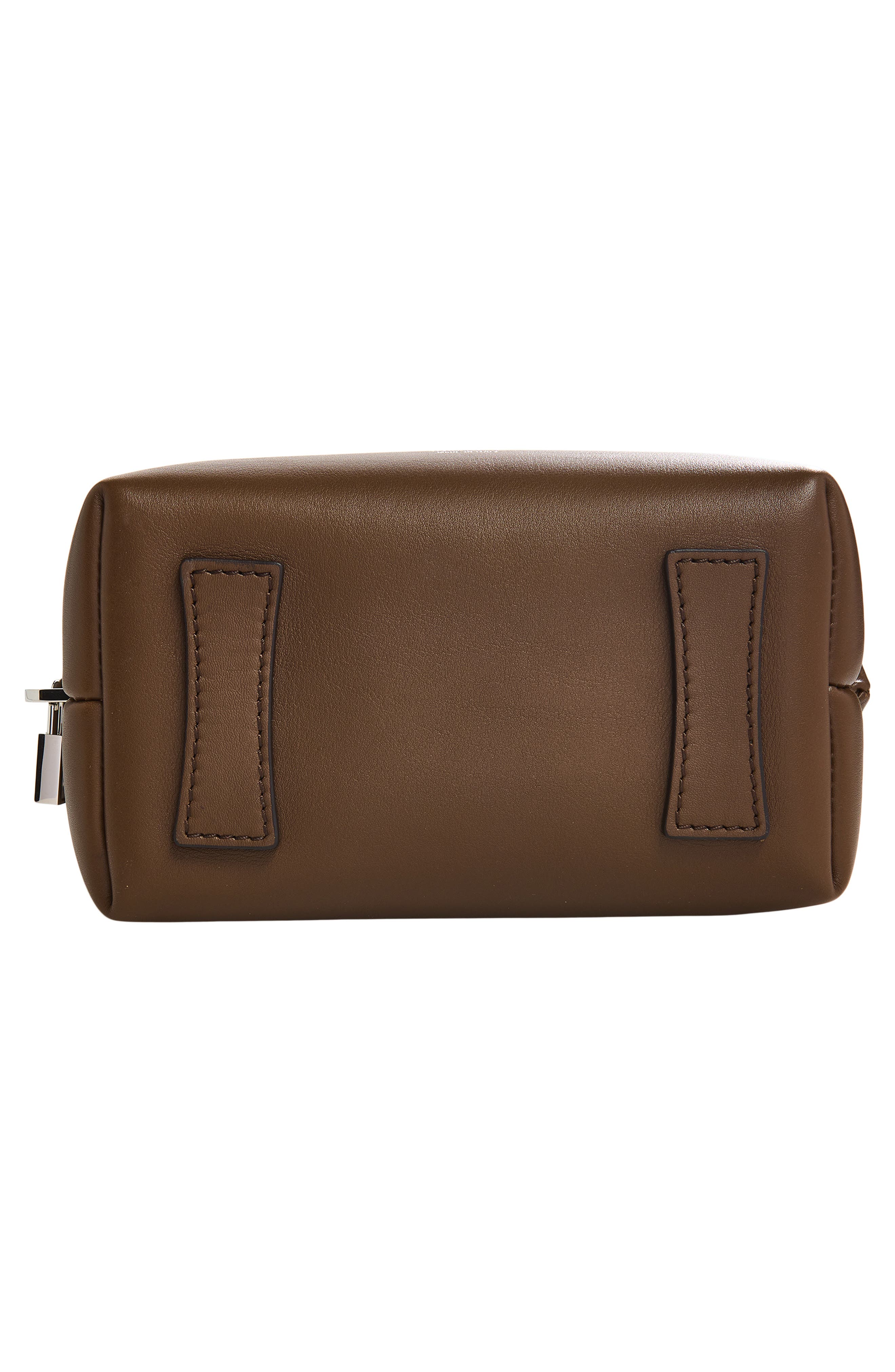 Max Mara Bowler Leather Bag, Alternate, color, Dark Brown