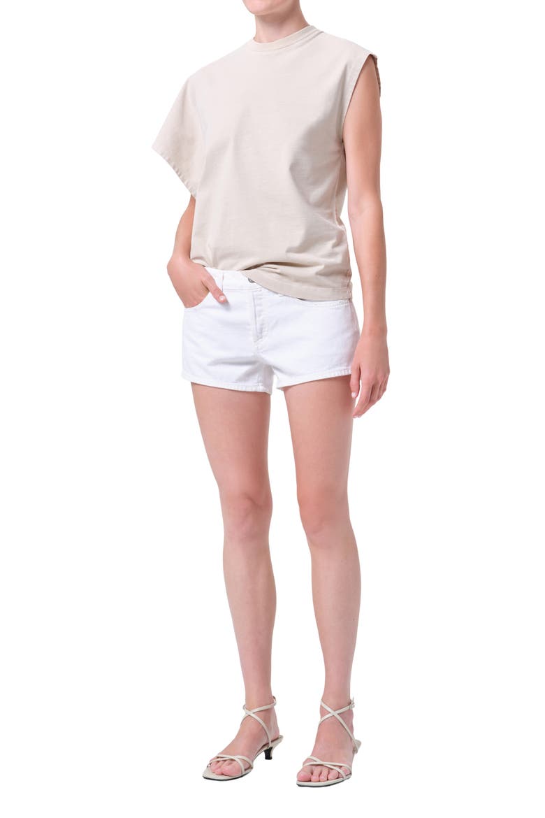 Corrine Asymmetric Tee, Alternate, color, RICE GRASS BEIGE