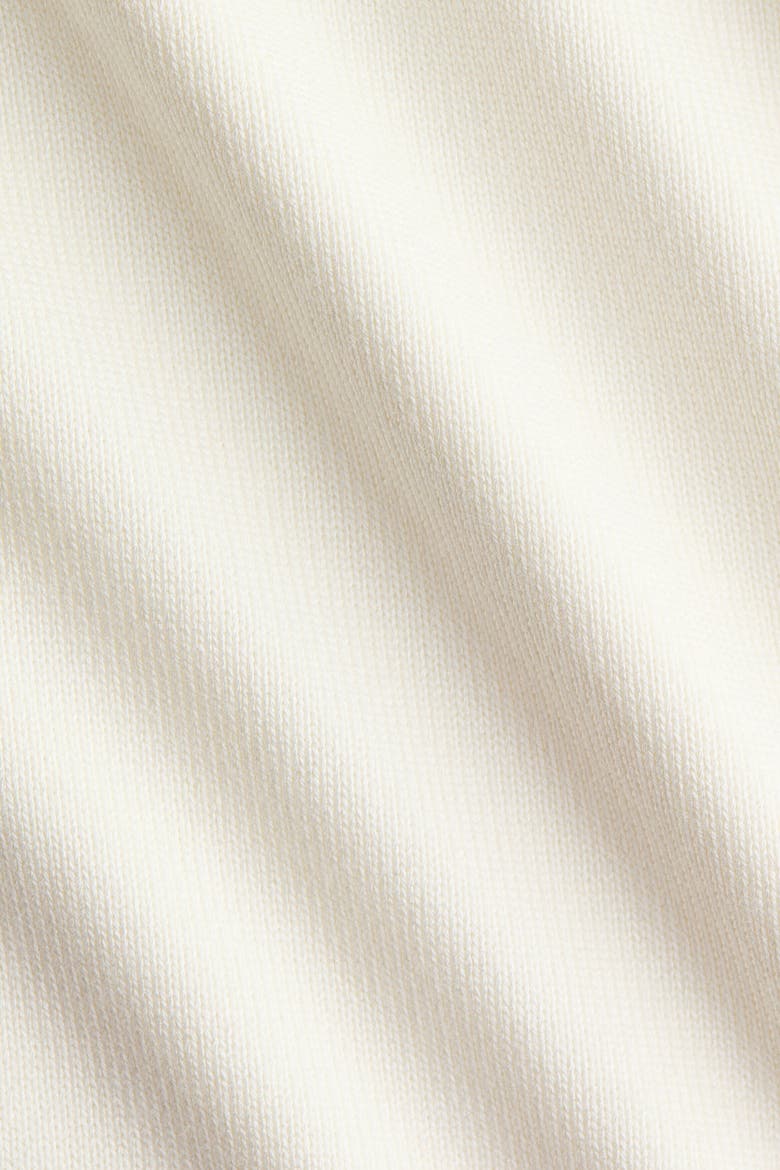 Draped Fine-knit Top, Alternate, color, White