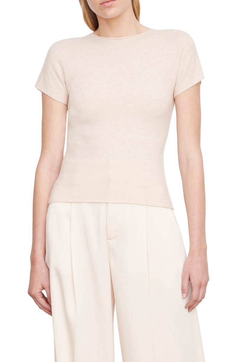 Vince Wool & Cashmere Blend T-Shirt, Main, color, 