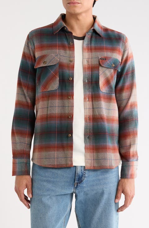 Bowery Cotton Blend Flannel Shirt