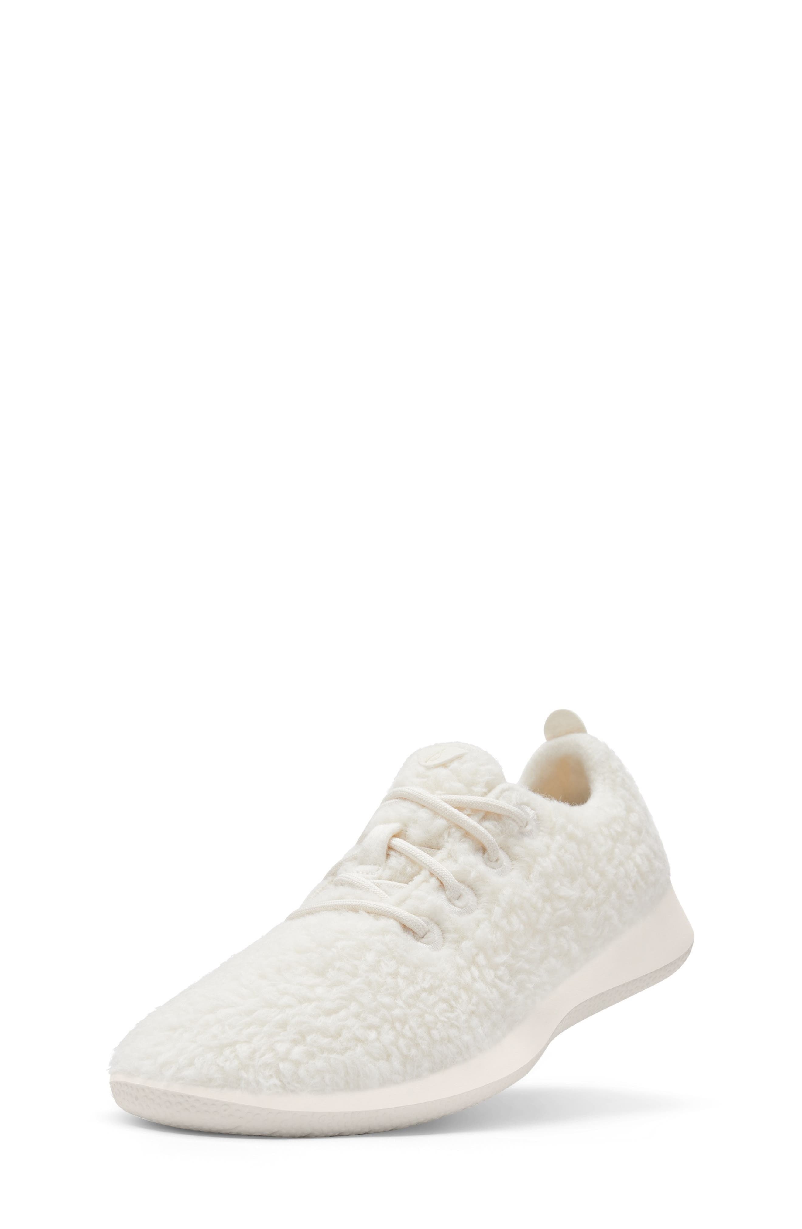 Allbirds Kids' Smallbirds Wool Runner Fluff Sneaker, Main, color, White