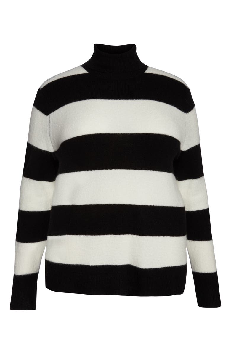 Halogen<sup>®</sup> x Atlantic-Pacific Stripe Turtleneck Sweater, Alternate, color, 