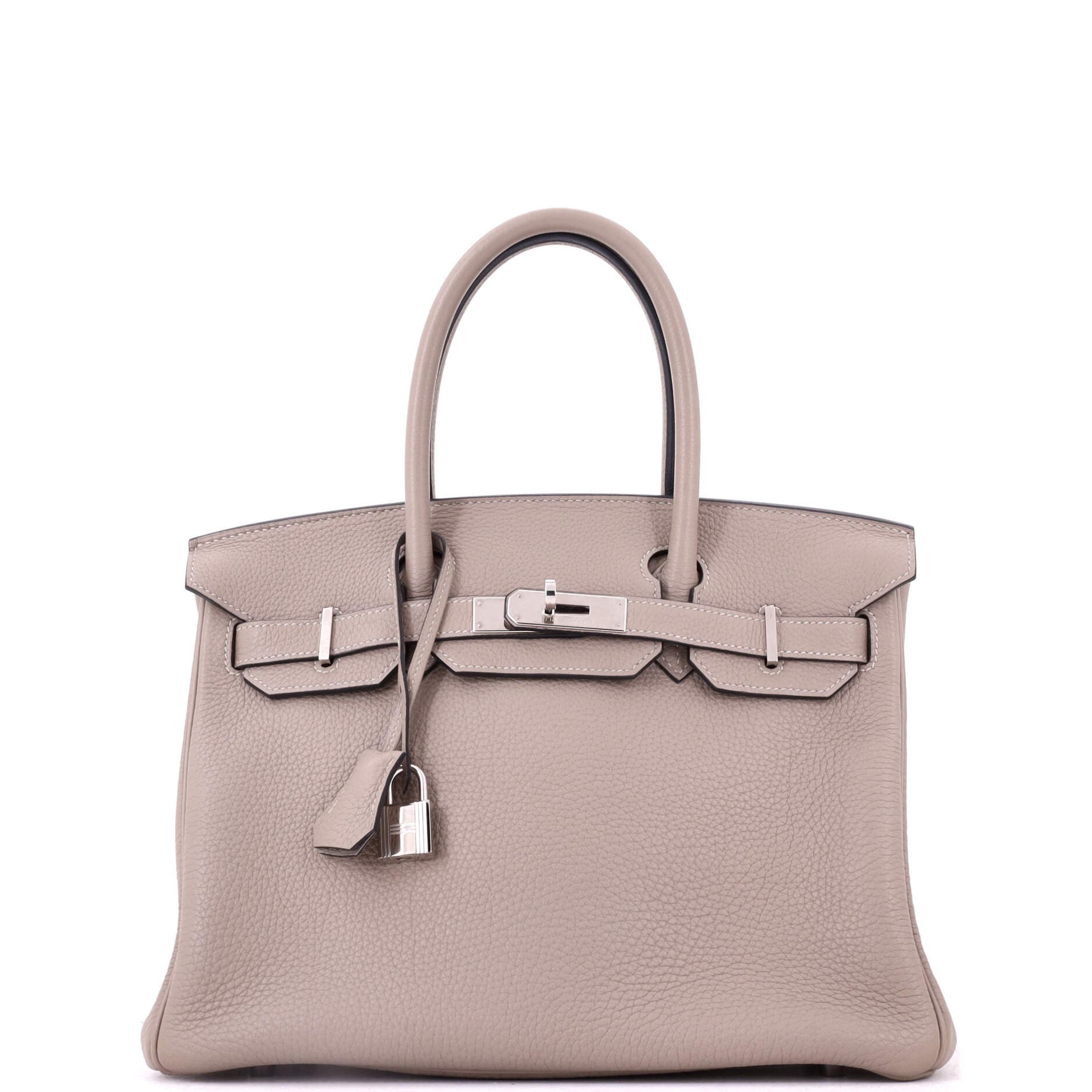 Birkin Handbag Grey Togo with Palladium Hardware 30, Main, color, Grey