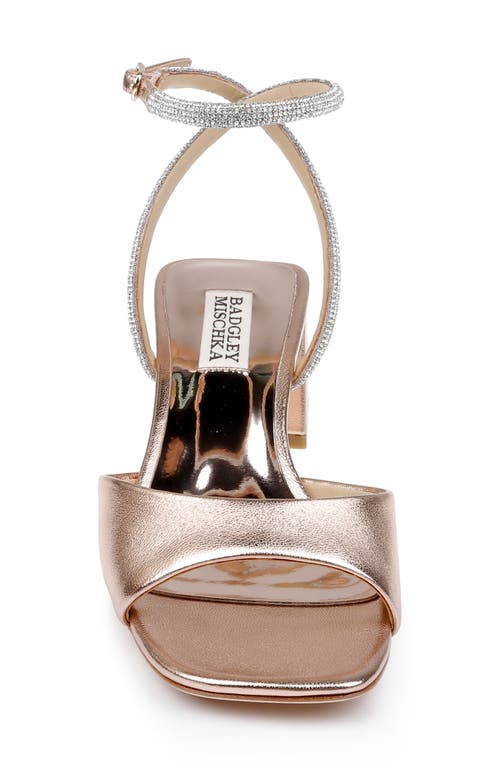 Shop Badgley Mischka Collection Infinity Ii Sandal In Champagne