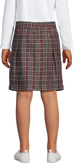 School Uniform Girls Plaid Skort Top of Knee