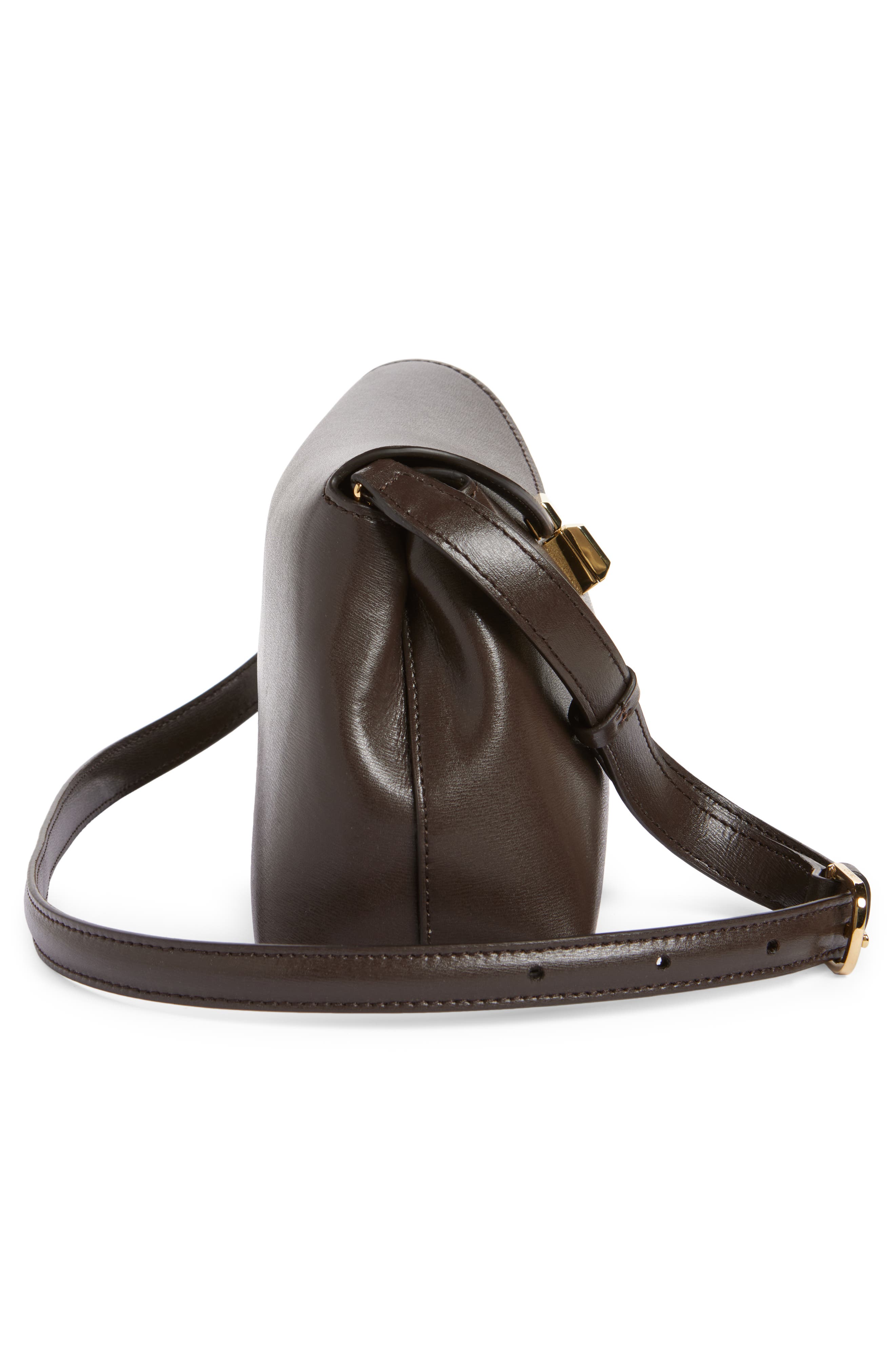 TOTEME T-Lock Leather Clutch, Alternate, color, 