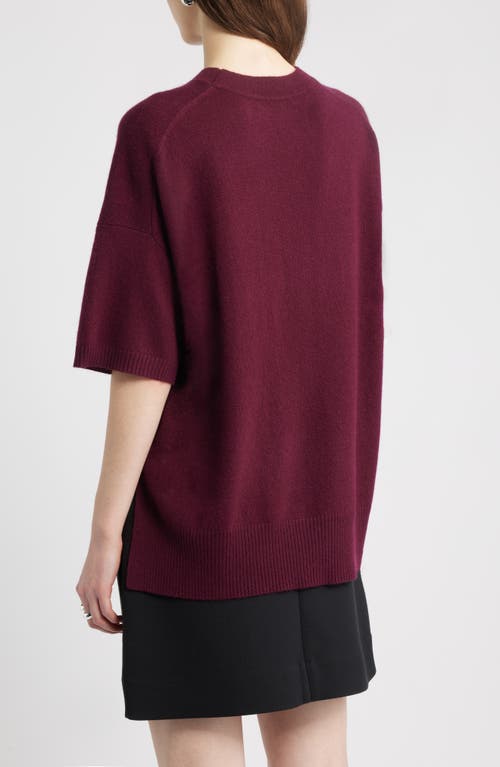 Nordstrom Relaxed Fit Pima Cotton Crewneck T-shirt In Burgundy