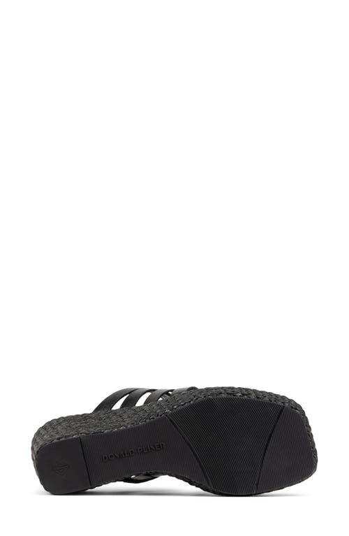 Donald Pliner Annamaria Platform Wedge Slide Sandal In Black