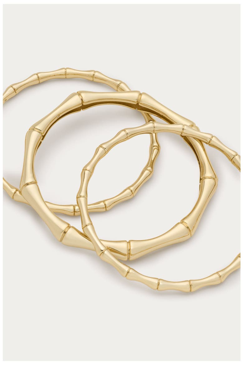 Chiara Set of 3 Bangles, Alternate, color, GOLD