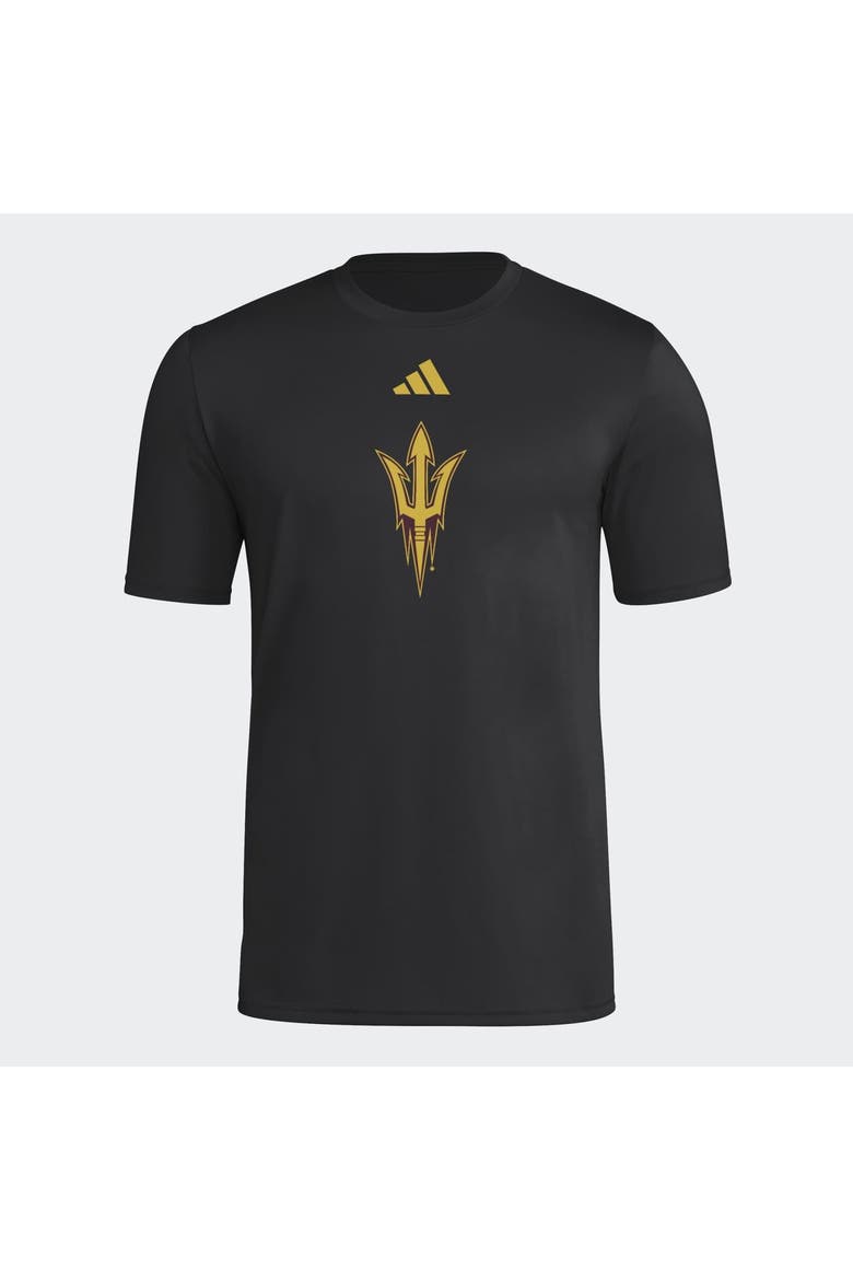 Men's adidas  Black Arizona State Sun Devils 2026 Locker Logo Pre-Game T-Shirt, Main, color, Black