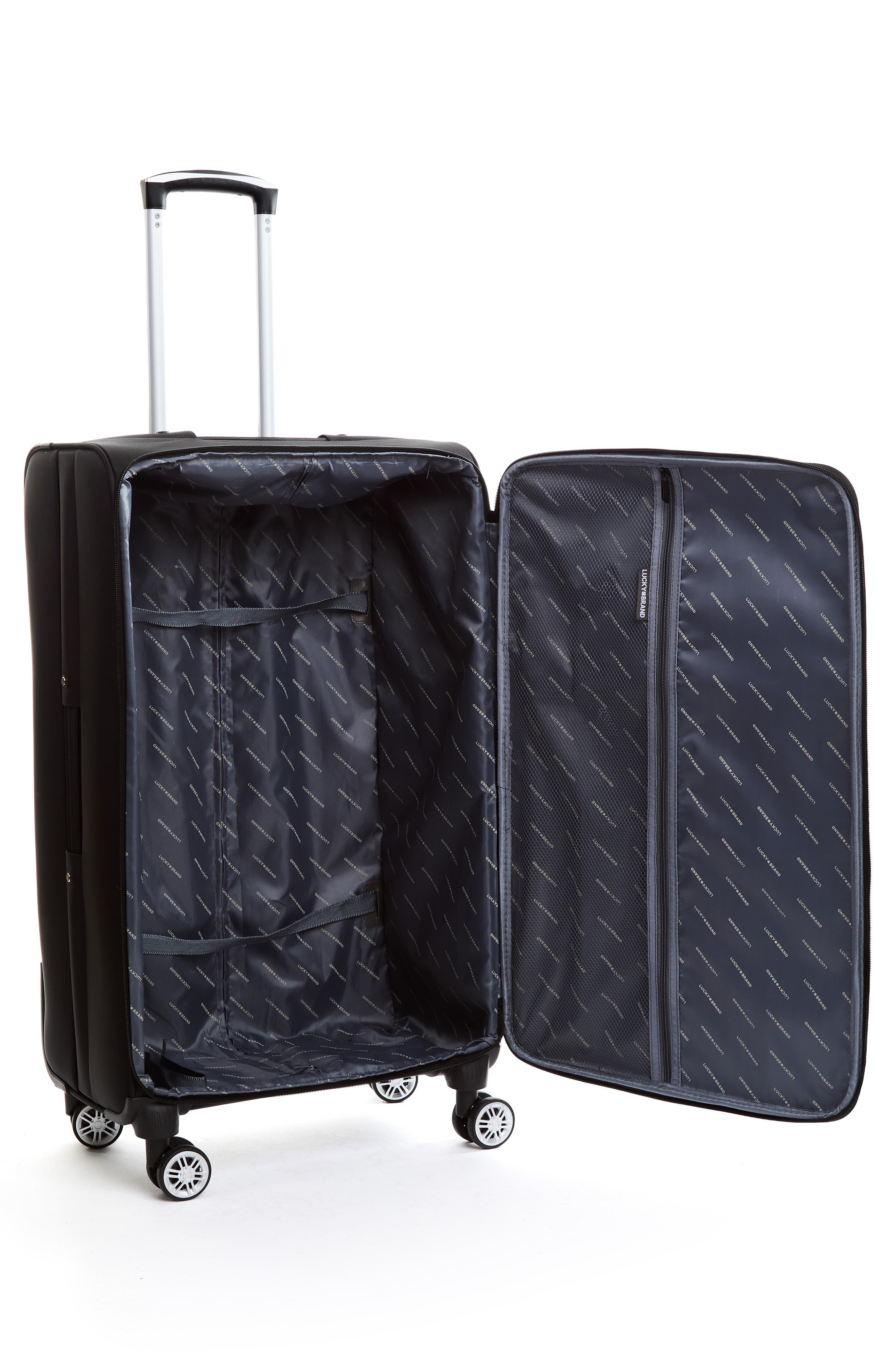Lucky Brand Scout 28-Inch Hardside Spinner Packing Case, Alternate, color, Black Tonal