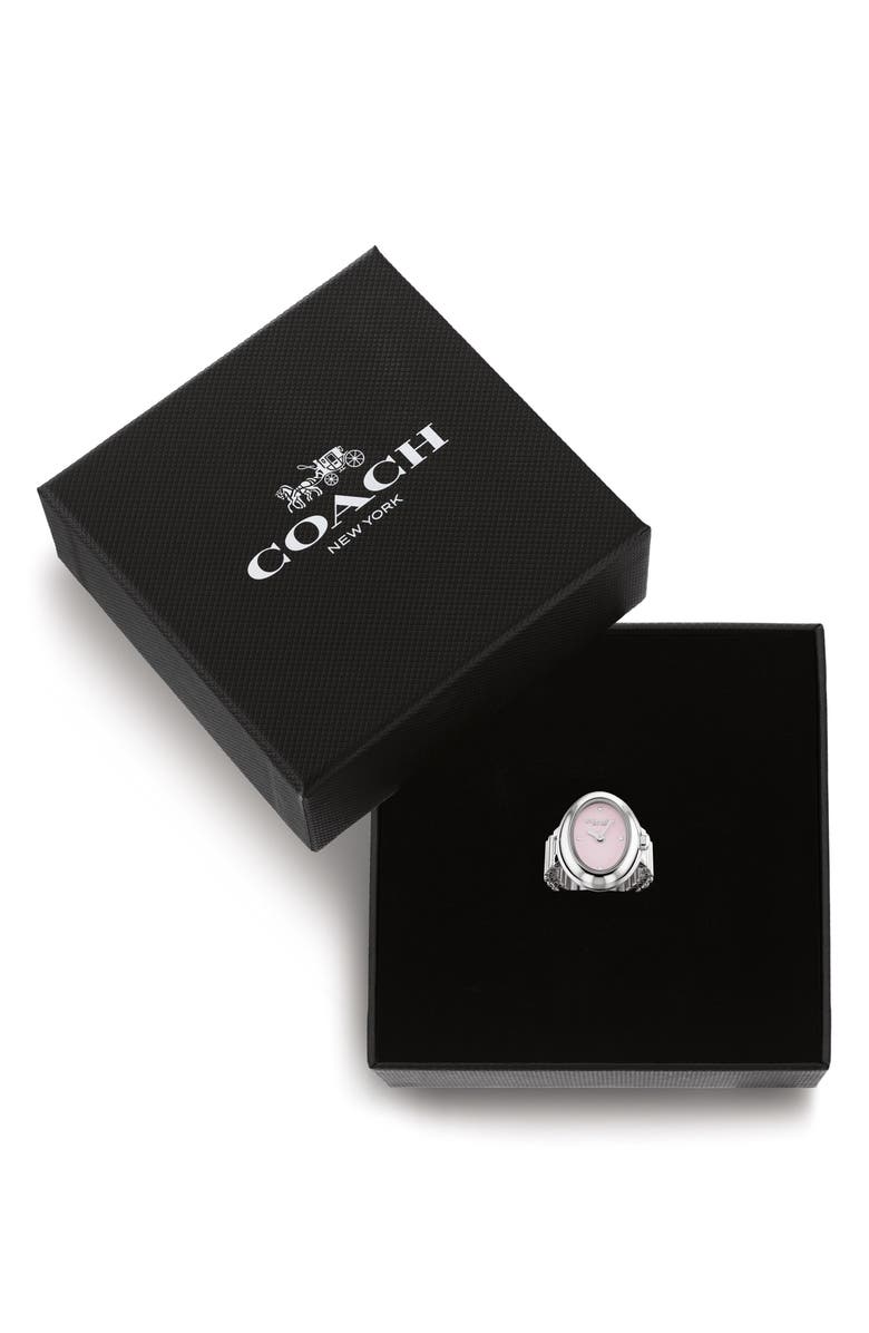 COACH Sammy Ring Watch, 18mm x 22.5mm, Alternate, color, Blush