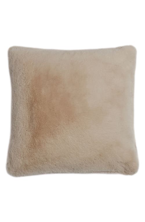 Apparis Brenn Faux Fur Accent Pillow Cover in Latte  product