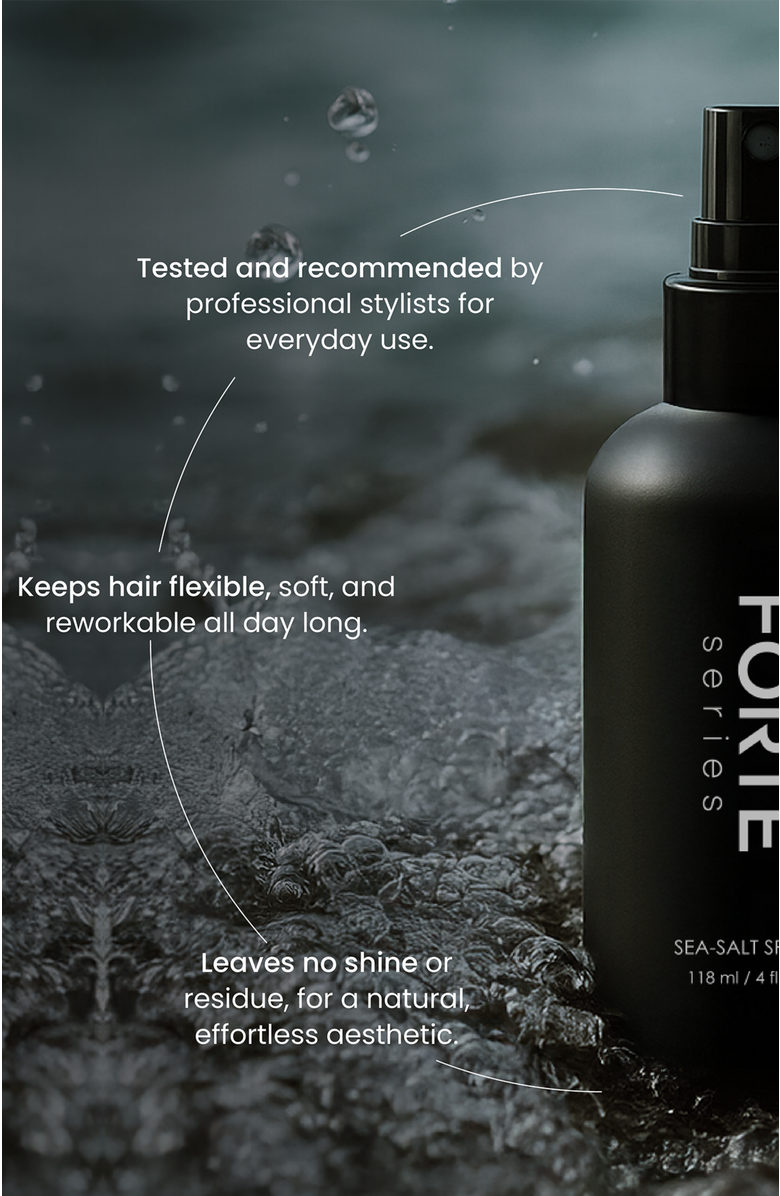 Forte Series Sea Salt Spray, Alternate, color, Black