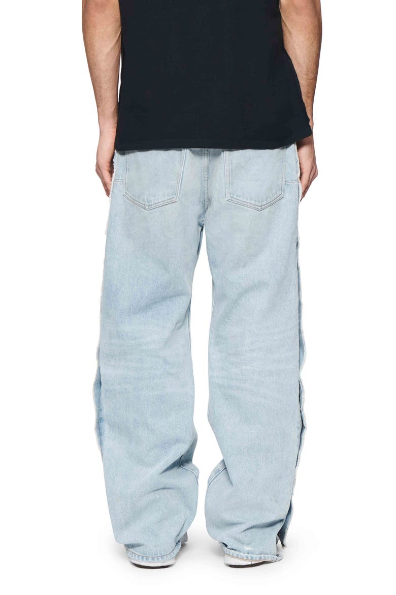 Tearaway Distressed Jeans, Alternate, color, LIGHT INDIGO
