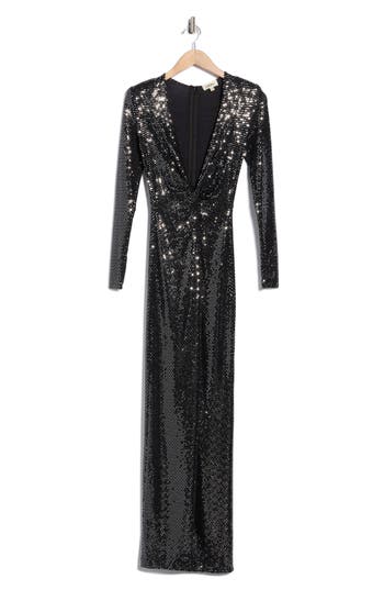 L'agence Rosetta Twist Front Dress In Black