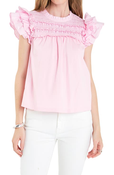 Ruffle Cotton Top