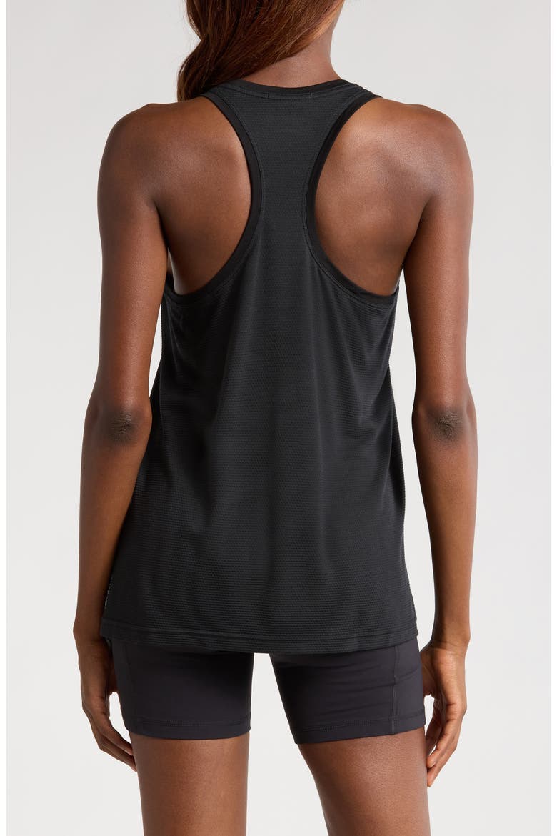Active Mesh Racerback Tank, Alternate, color, BLACK