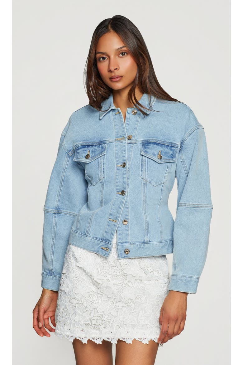 Jolie Denim Jacket, Main, color, Light Blue