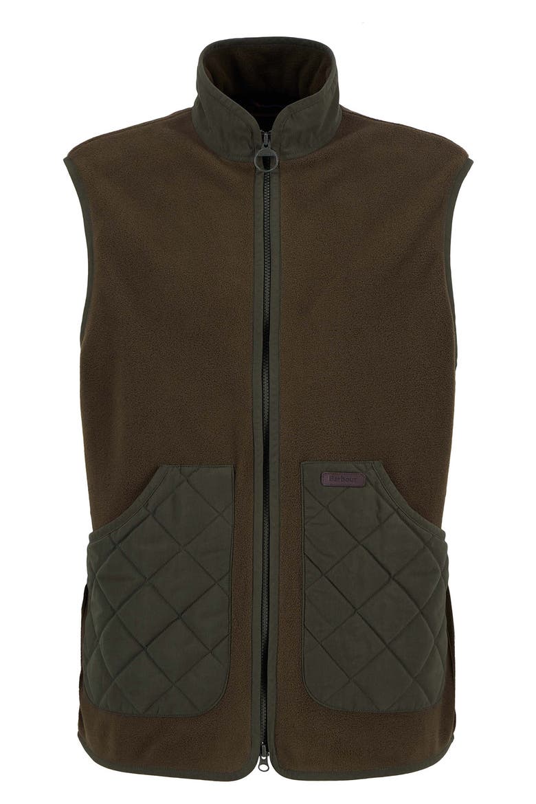 Lowich Fleece Quilted Vest, Alternate, color, OLIVE