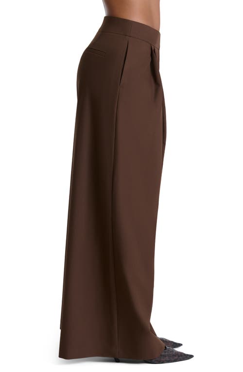 Naked Wardrobe Suiting Oversize Wide Leg Pants In Brown
