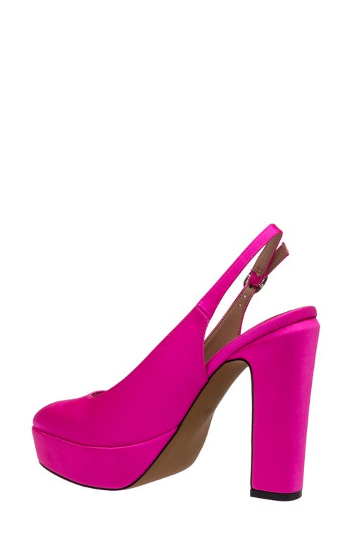 Linea Paolo Slingback Platform Pump In Pink