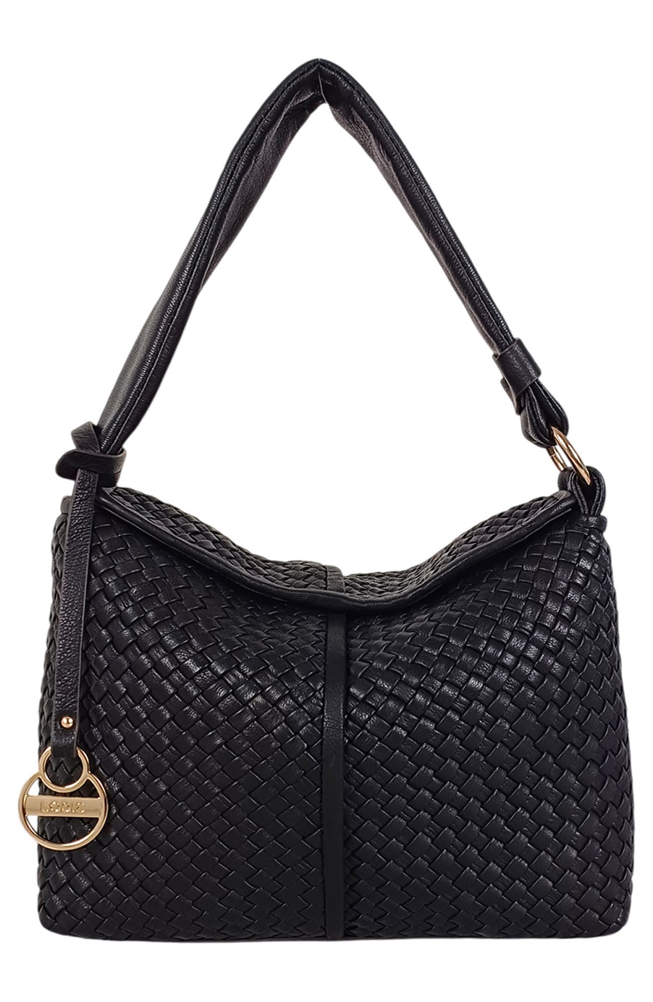 LODIS Ainsley Woven Shoulder Bag, Alternate, color, Black